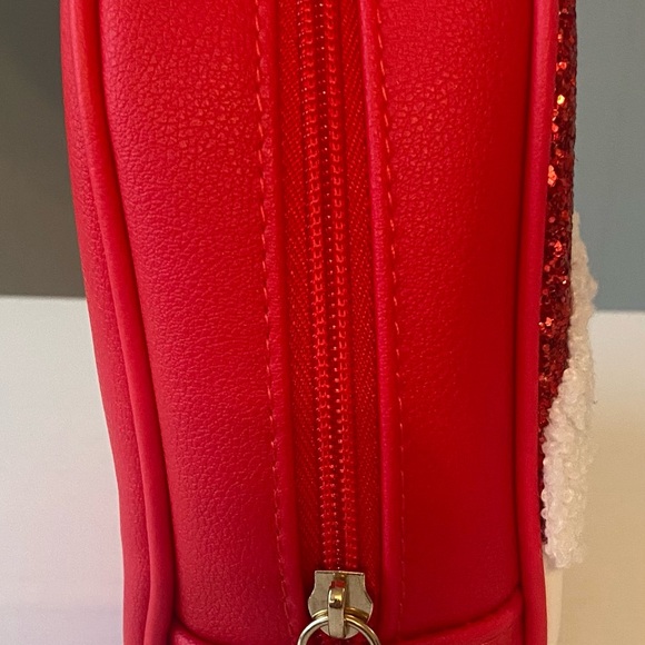 Bath & Body Works Festive Red Santa Make-up/ cosmetic bag. Never been used. - Picture 2 of 4